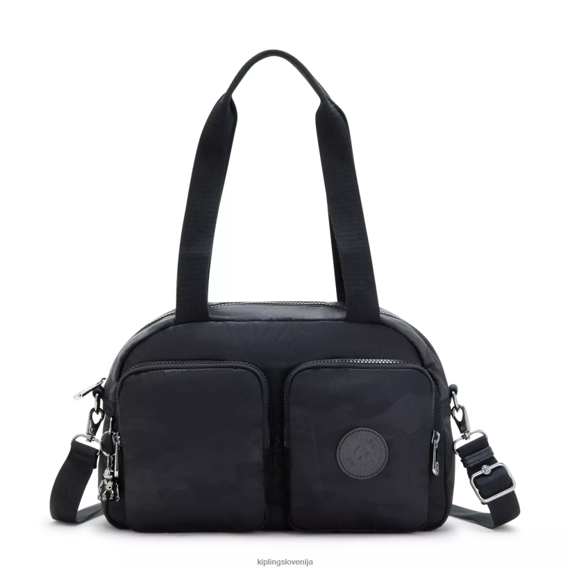Kipling V4X2B200 črn kamuflažni relief cool defea torba za čez ramo ženske torbe za čez ramo - slika 1