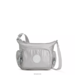 Kipling V4X2B202 svetlo kovinsko gabbie mini kovinska torbica za čez ramo ženske torbice za čez ramo