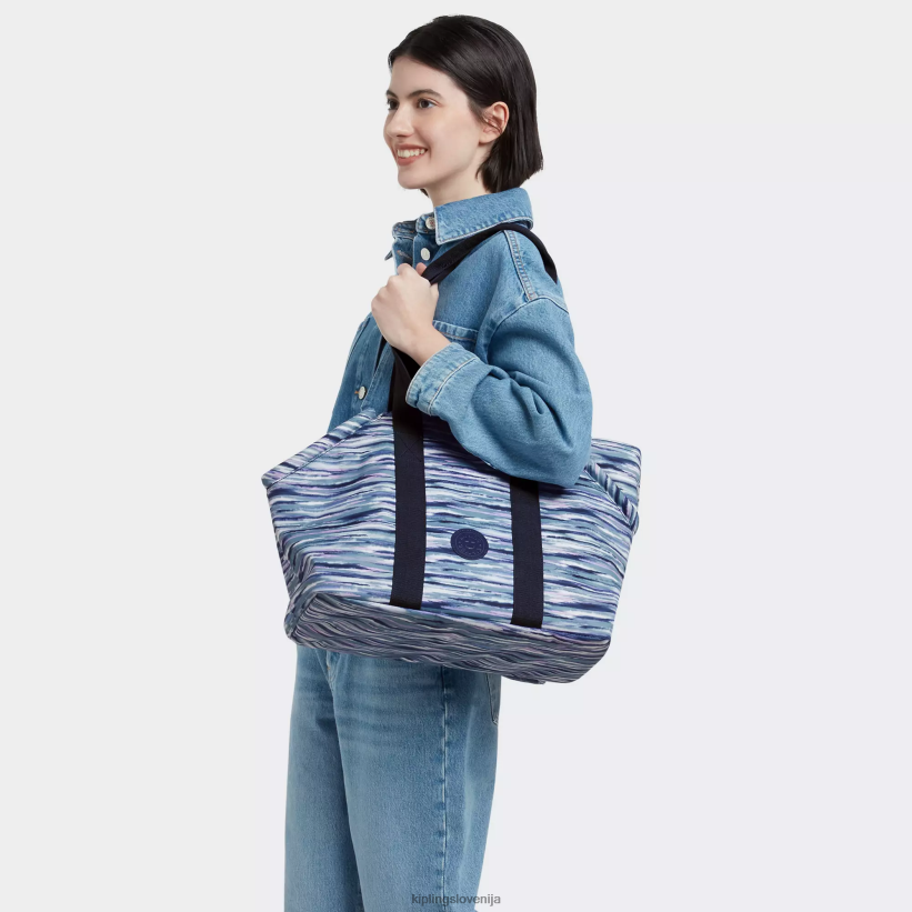 Kipling V4X2B277 črtaste črte art m torba za hišne ljubljenčke ženske torbice - slika 4