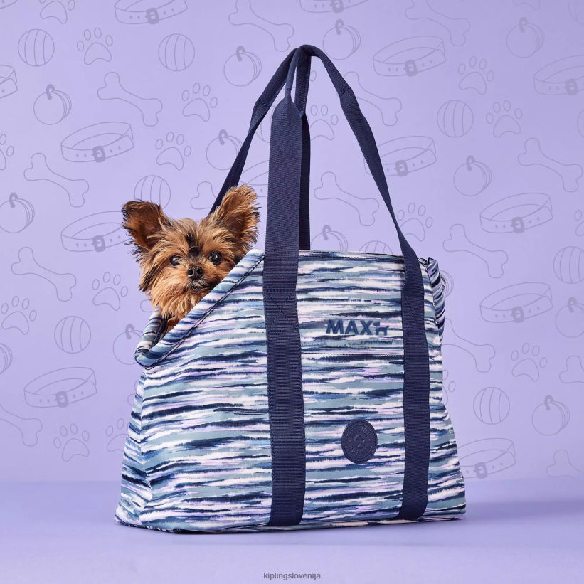 Kipling V4X2B277 črtaste črte art m torba za hišne ljubljenčke ženske torbice - slika 5