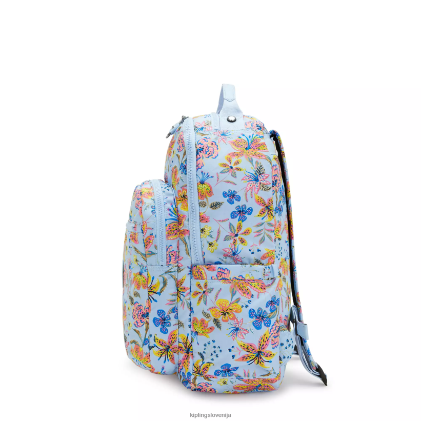Kipling V4X2B346 divje rože Seoul nahrbtnik za prenosni računalnik velikosti 15" z velikim potiskom ženske nahrbtniki za prenosnike - slika 5