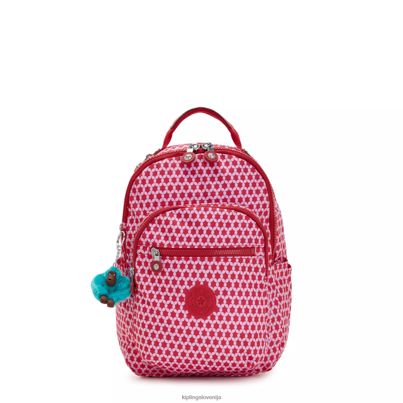 Kipling V4X2B347 zvezdasta pika nahrbtnik za tablični računalnik z majhnimi tiskanimi črkami Seoul ženske modni nahrbtniki - slika 1