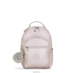 Kipling V4X2B356 kovinska vrtnica Seoul majhen kovinski nahrbtnik za tablico ženske modni nahrbtniki