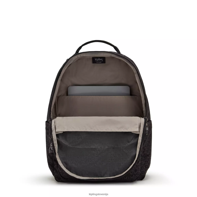 Kipling V4X2B369 vtisnjen podpis Seoul nahrbtnik za prenosni računalnik velikosti 15" z velikim potiskom ženske nahrbtniki za prenosnike - slika 3