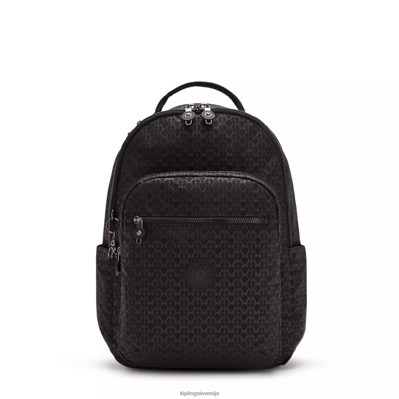 Kipling V4X2B369 vtisnjen podpis Seoul nahrbtnik za prenosni računalnik velikosti 15" z velikim potiskom ženske nahrbtniki za prenosnike - slika 1