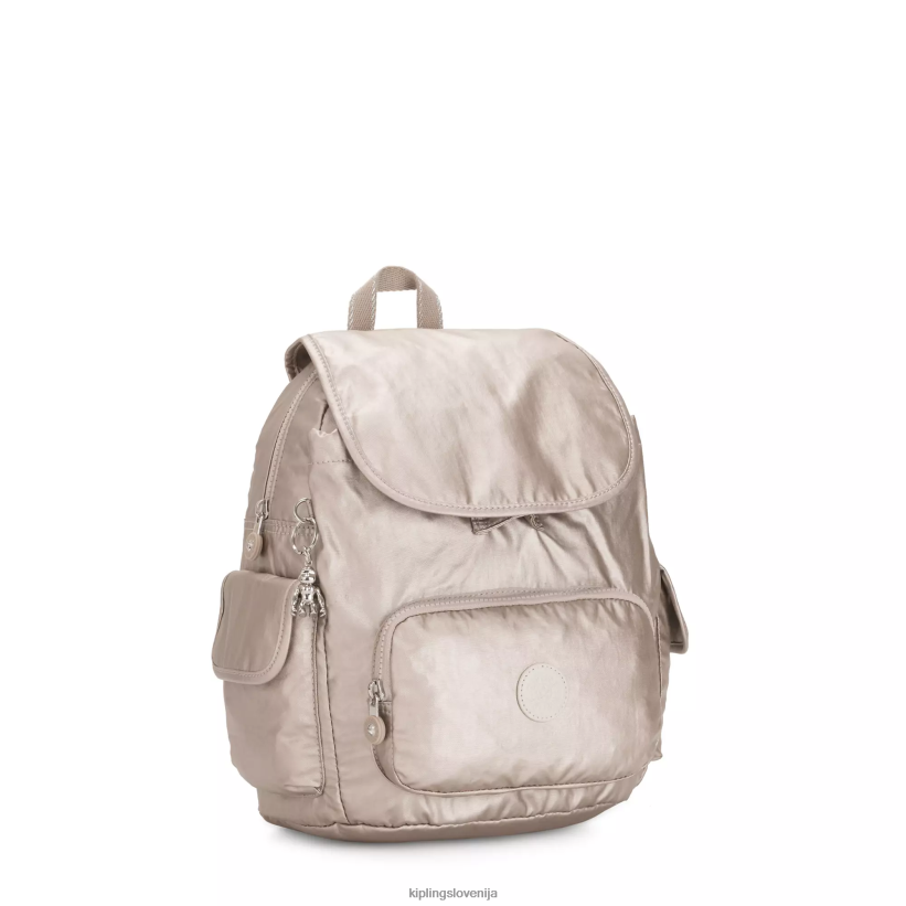 Kipling V4X2B381 kovinski sijaj city ​​pack majhen kovinski nahrbtnik ženske majhni nahrbtniki - slika 2
