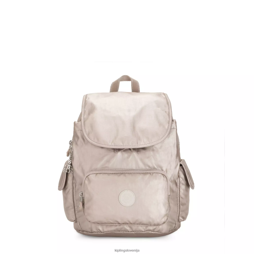 Kipling V4X2B381 kovinski sijaj city ​​pack majhen kovinski nahrbtnik ženske majhni nahrbtniki - slika 1