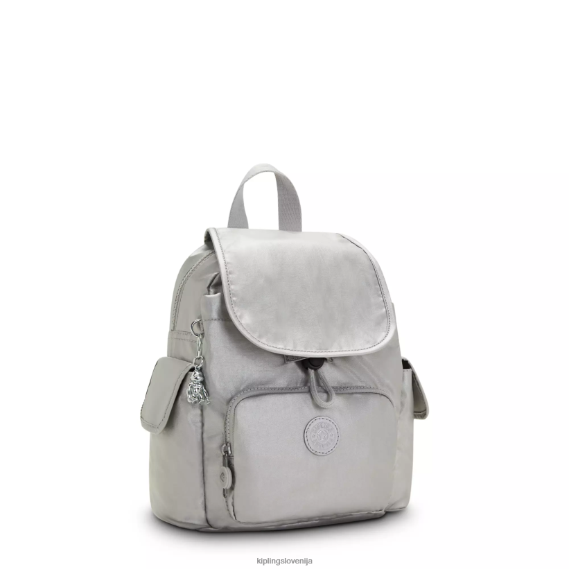 Kipling V4X2B388 svetlo kovinsko mini kovinski nahrbtnik city pack ženske mini vrečke - slika 2