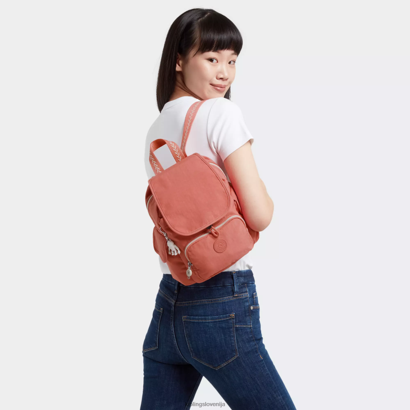 Kipling V4X2B416 vintage roza mini nahrbtnik city pack ženske mini vrečke - slika 4