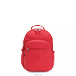 Kipling V4X2B422 rdeče rdečilo nahrbtnik za majhen tablični računalnik Seoul ženske monogramabilen
