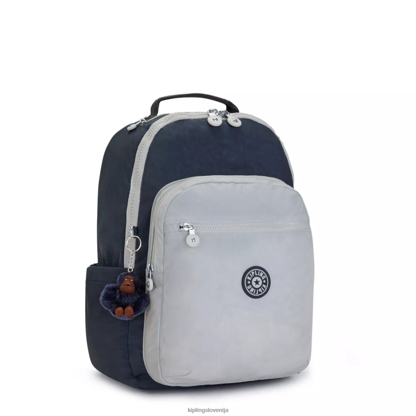 Kipling V4X2B430 prava modro siva Seoul velik 15" nahrbtnik za prenosni računalnik ženske nahrbtniki za prenosnike - slika 2