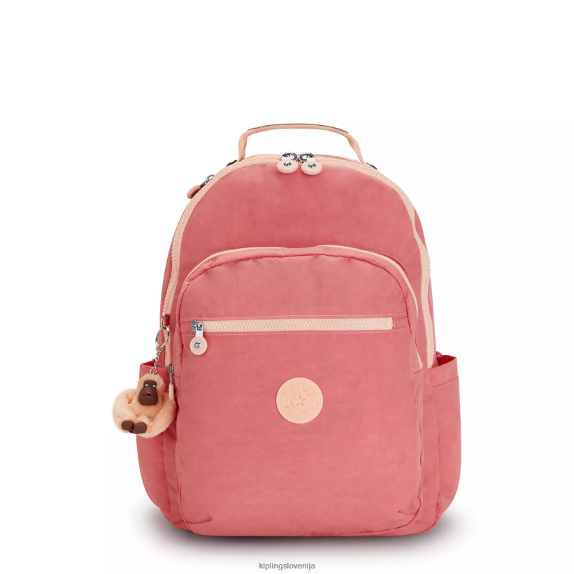 Kipling V4X2B433 veselo roza Seoul velik 15" nahrbtnik za prenosni računalnik ženske nahrbtniki za prenosnike - slika 1