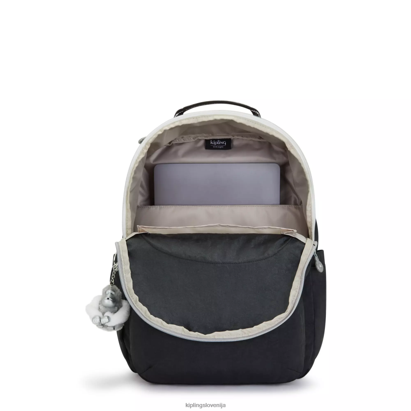 Kipling V4X2B442 prava črna zabava Seoul velik 15" nahrbtnik za prenosni računalnik ženske nahrbtniki za prenosnike - slika 3