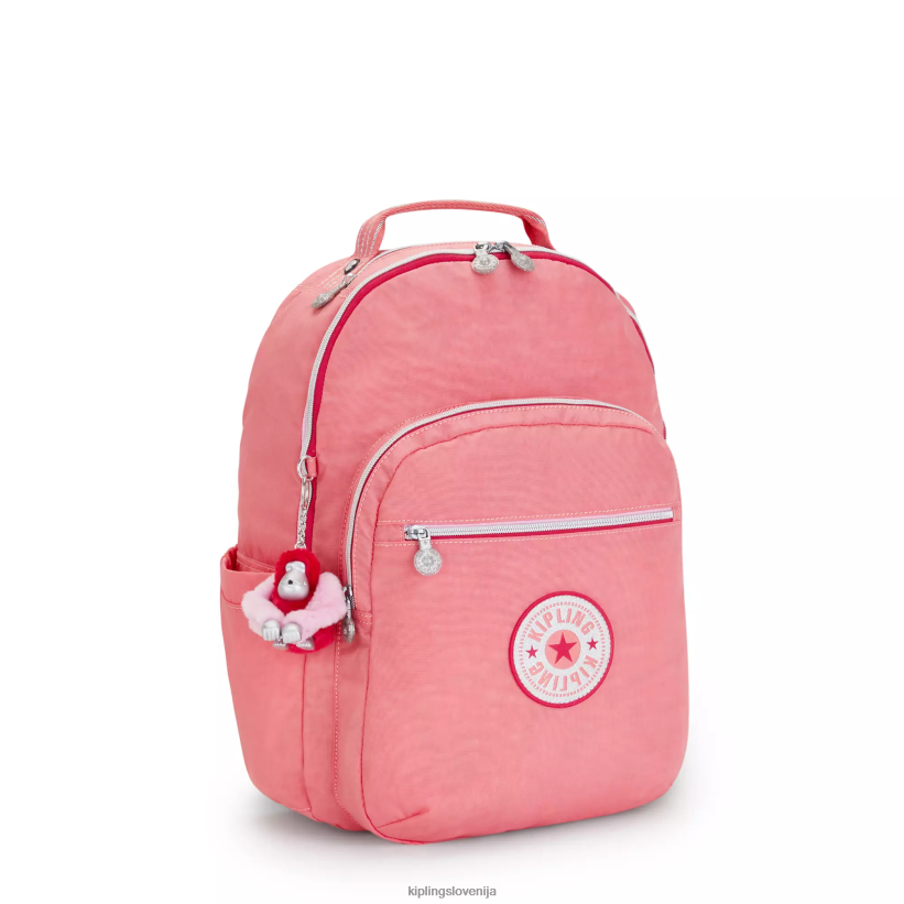 Kipling V4X2B443 vesela roza zabava Seoul velik 15" nahrbtnik za prenosni računalnik ženske nahrbtniki za prenosnike - slika 2