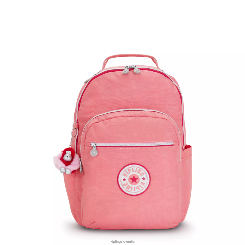 Kipling V4X2B443 vesela roza zabava Seoul velik 15" nahrbtnik za prenosni računalnik ženske nahrbtniki za prenosnike - slika 1