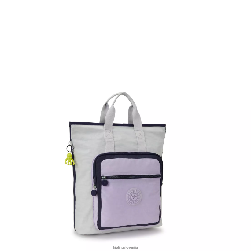 Kipling V4X2B446 sivo lila blok nahrbtnik sia 15" za prenosni računalnik ženske nahrbtniki za prenosnike - slika 2