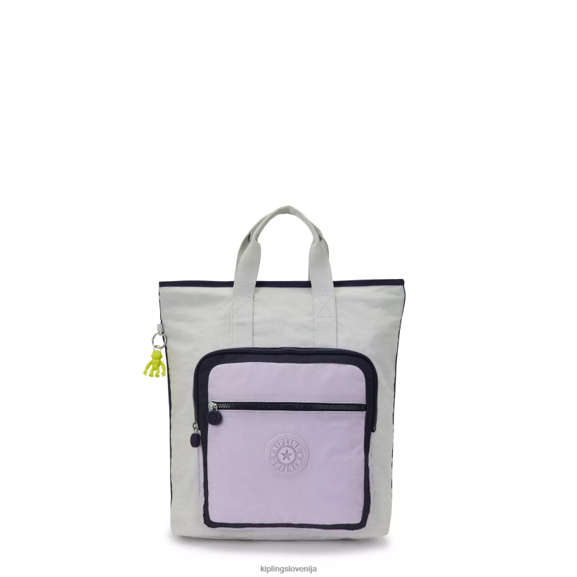 Kipling V4X2B446 sivo lila blok nahrbtnik sia 15" za prenosni računalnik ženske nahrbtniki za prenosnike - slika 1
