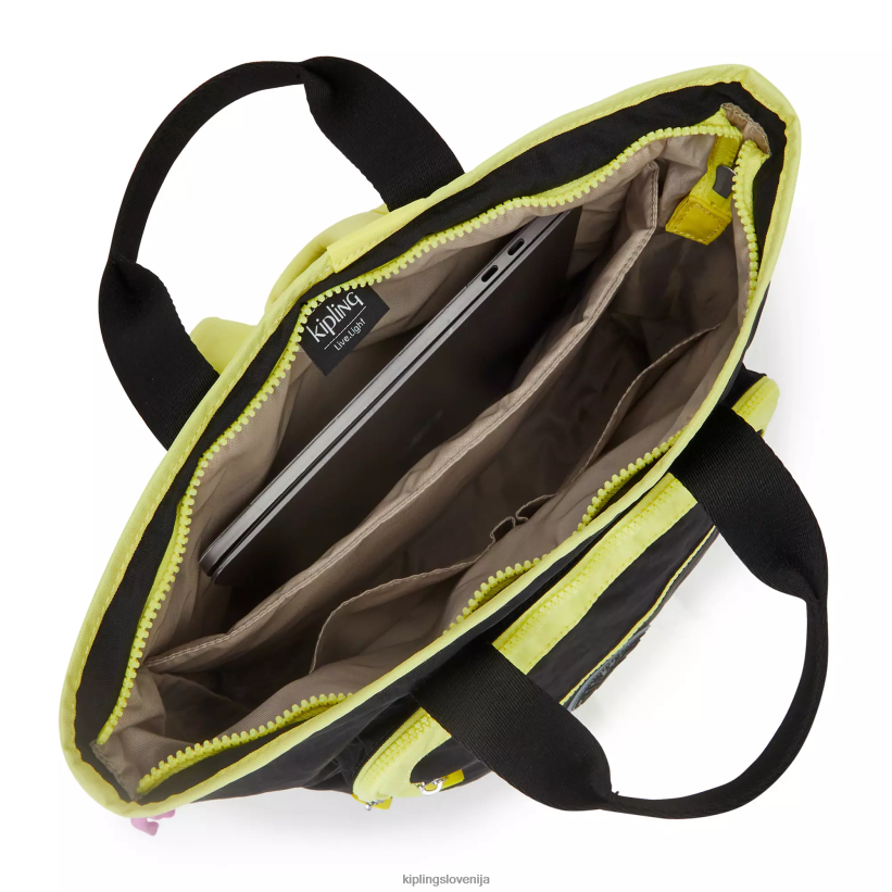 Kipling V4X2B447 prava črna limeta nahrbtnik sia 15" za prenosni računalnik ženske nahrbtniki za prenosnike - slika 3