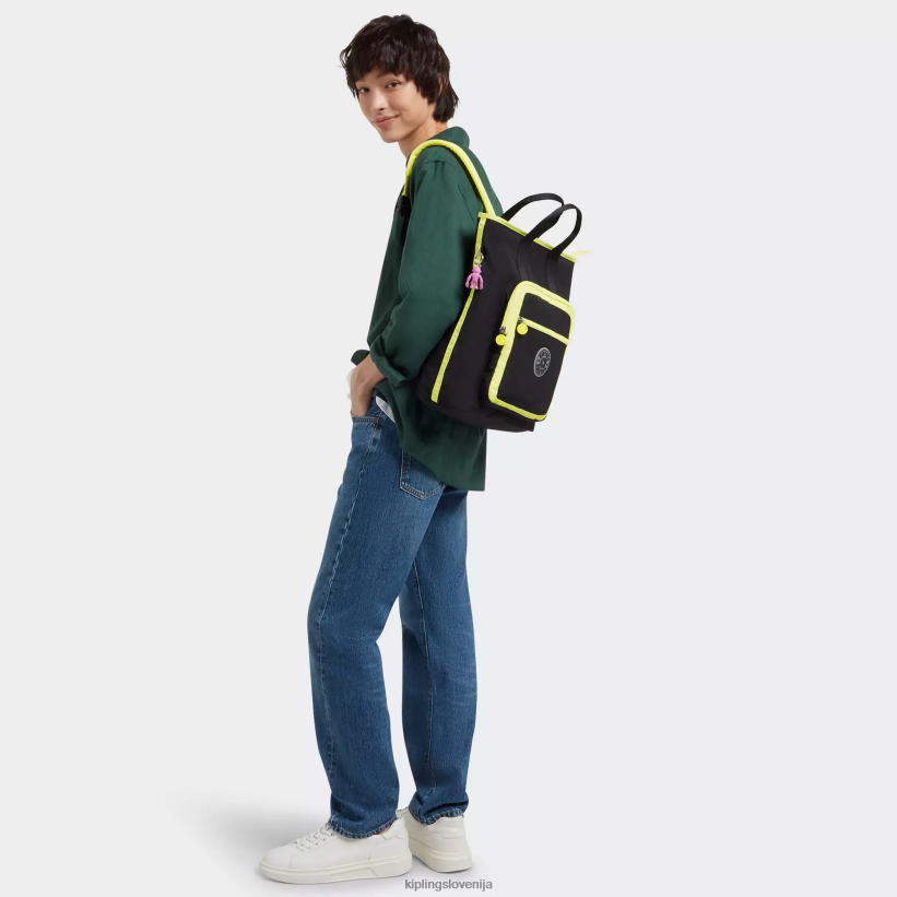 Kipling V4X2B447 prava črna limeta nahrbtnik sia 15" za prenosni računalnik ženske nahrbtniki za prenosnike - slika 4