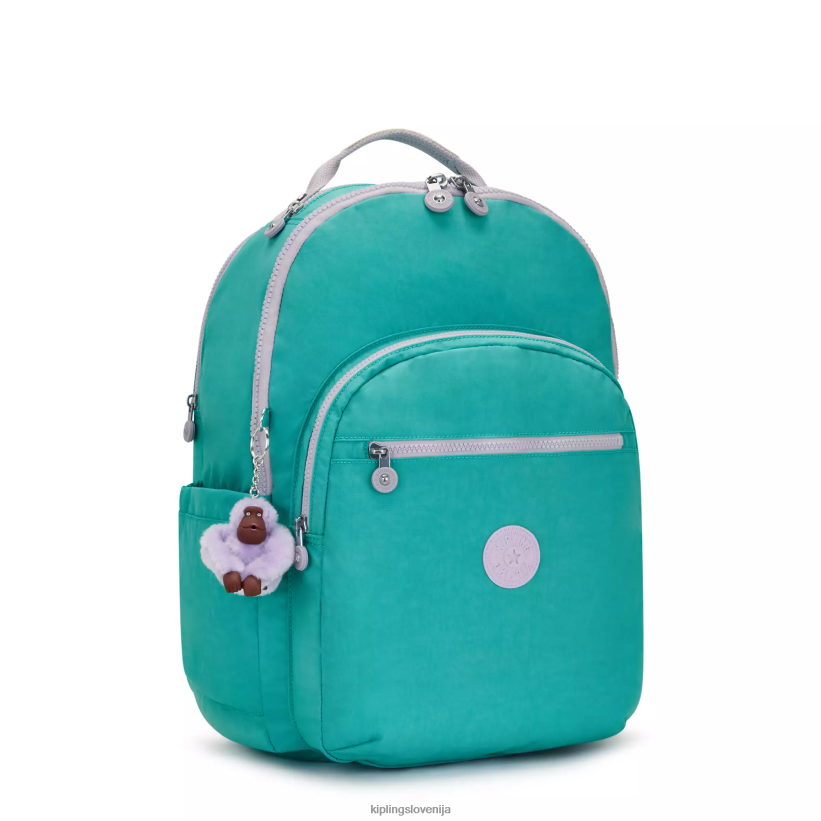 Kipling V4X2B449 deskarsko zelena Seoul ekstra velik 17" nahrbtnik za prenosni računalnik ženske nahrbtniki za prenosnike - slika 2