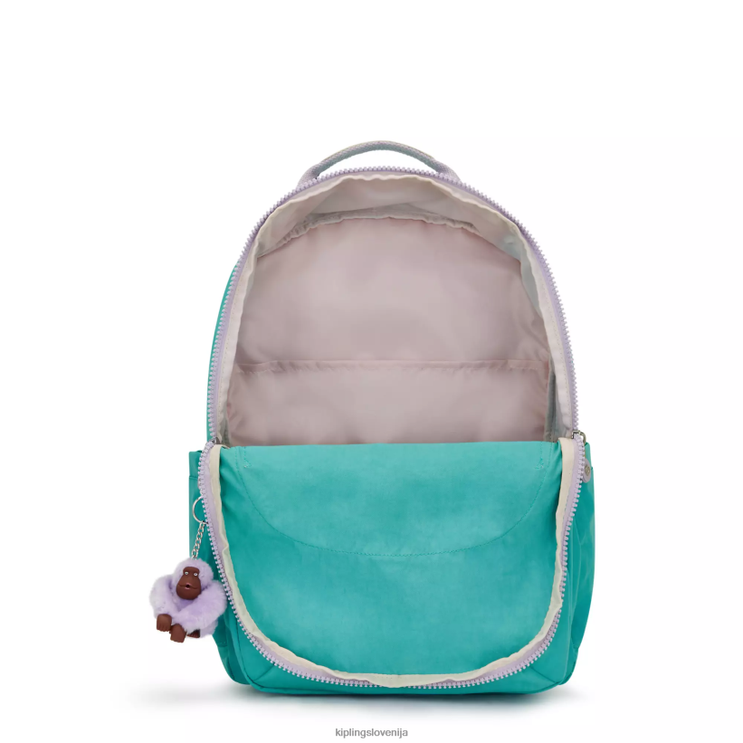 Kipling V4X2B449 deskarsko zelena Seoul ekstra velik 17" nahrbtnik za prenosni računalnik ženske nahrbtniki za prenosnike - slika 3