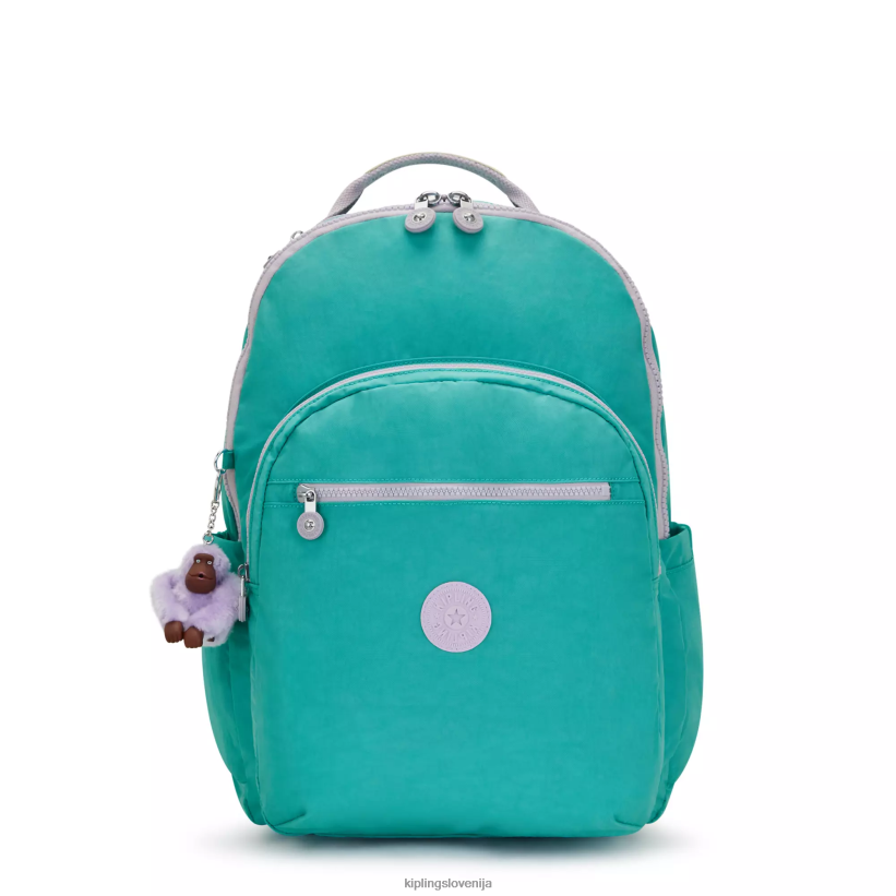 Kipling V4X2B449 deskarsko zelena Seoul ekstra velik 17" nahrbtnik za prenosni računalnik ženske nahrbtniki za prenosnike - slika 1