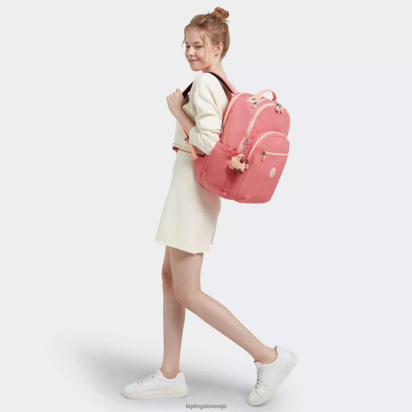 Kipling V4X2B452 veselo roza Seoul ekstra velik 17" nahrbtnik za prenosni računalnik ženske nahrbtniki za prenosnike - slika 4