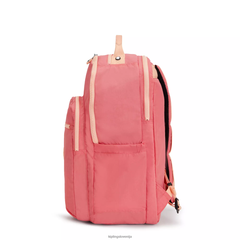 Kipling V4X2B452 veselo roza Seoul ekstra velik 17" nahrbtnik za prenosni računalnik ženske nahrbtniki za prenosnike - slika 5