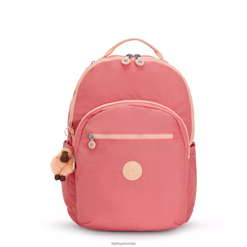 Kipling V4X2B452 veselo roza Seoul ekstra velik 17" nahrbtnik za prenosni računalnik ženske nahrbtniki za prenosnike - slika 1