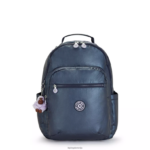 Kipling V4X2B460 admiralsko modra Seoul velik kovinski 15" nahrbtnik za prenosni računalnik ženske nahrbtniki za prenosnike