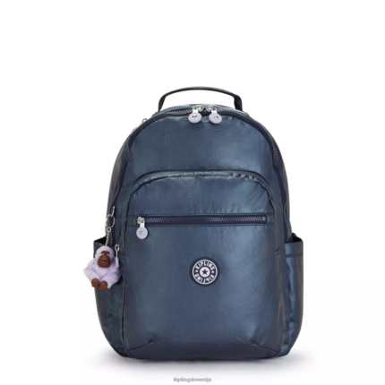 Kipling V4X2B460 admiralsko modra Seoul velik kovinski 15" nahrbtnik za prenosni računalnik ženske nahrbtniki za prenosnike