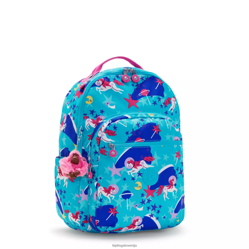 Kipling V4X2B463 vesoljski samorogi Seoul nahrbtnik za prenosni računalnik velikosti 15" z velikim potiskom ženske nahrbtniki za prenosnike - slika 2