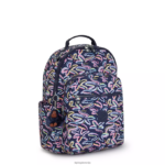 Kipling V4X2B466 palm fiesta tisk Seoul nahrbtnik za prenosni računalnik velikosti 15" z velikim potiskom ženske nahrbtniki za prenosnike - slika 2