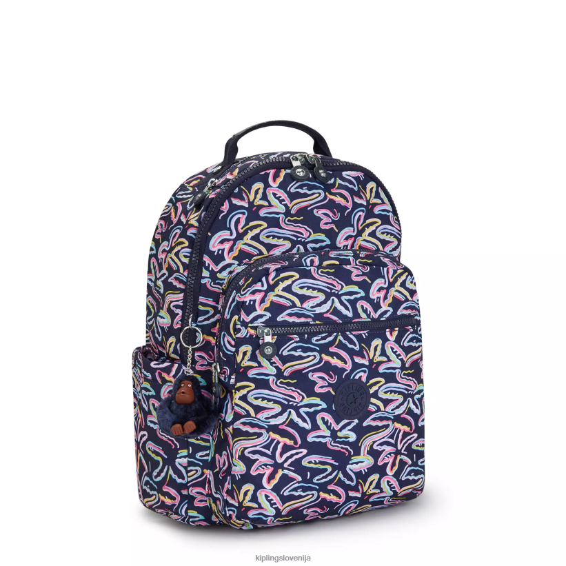 Kipling V4X2B466 palm fiesta tisk Seoul nahrbtnik za prenosni računalnik velikosti 15" z velikim potiskom ženske nahrbtniki za prenosnike - slika 2