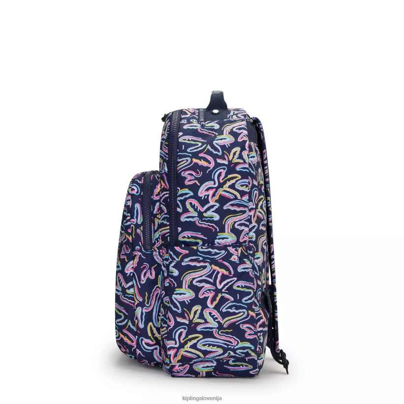 Kipling V4X2B466 palm fiesta tisk Seoul nahrbtnik za prenosni računalnik velikosti 15" z velikim potiskom ženske nahrbtniki za prenosnike - slika 5