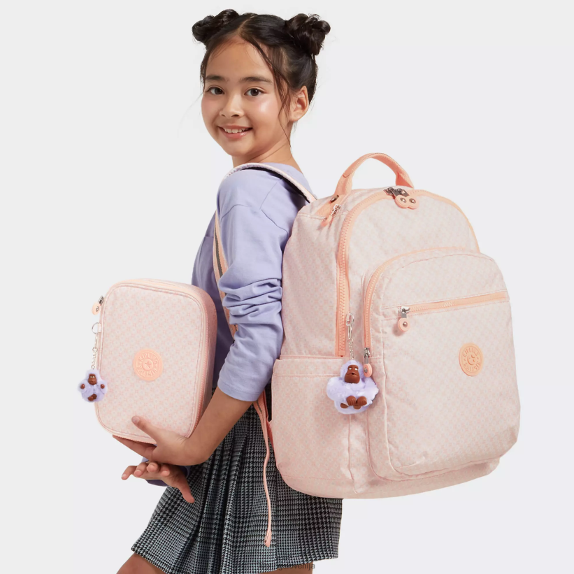Kipling V4X2B467 dekliška ploščica Seoul nahrbtnik za prenosni računalnik velikosti 15" z velikim potiskom ženske nahrbtniki za prenosnike - slika 4