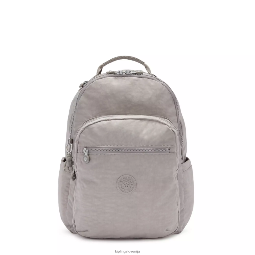 Kipling V4X2B471 siva gris Seoul velik 15" nahrbtnik za prenosni računalnik ženske nahrbtniki za prenosnike - slika 1