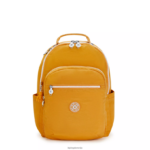 Kipling V4X2B472 hitro rumeno Seoul velik 15" nahrbtnik za prenosni računalnik ženske nahrbtniki za prenosnike