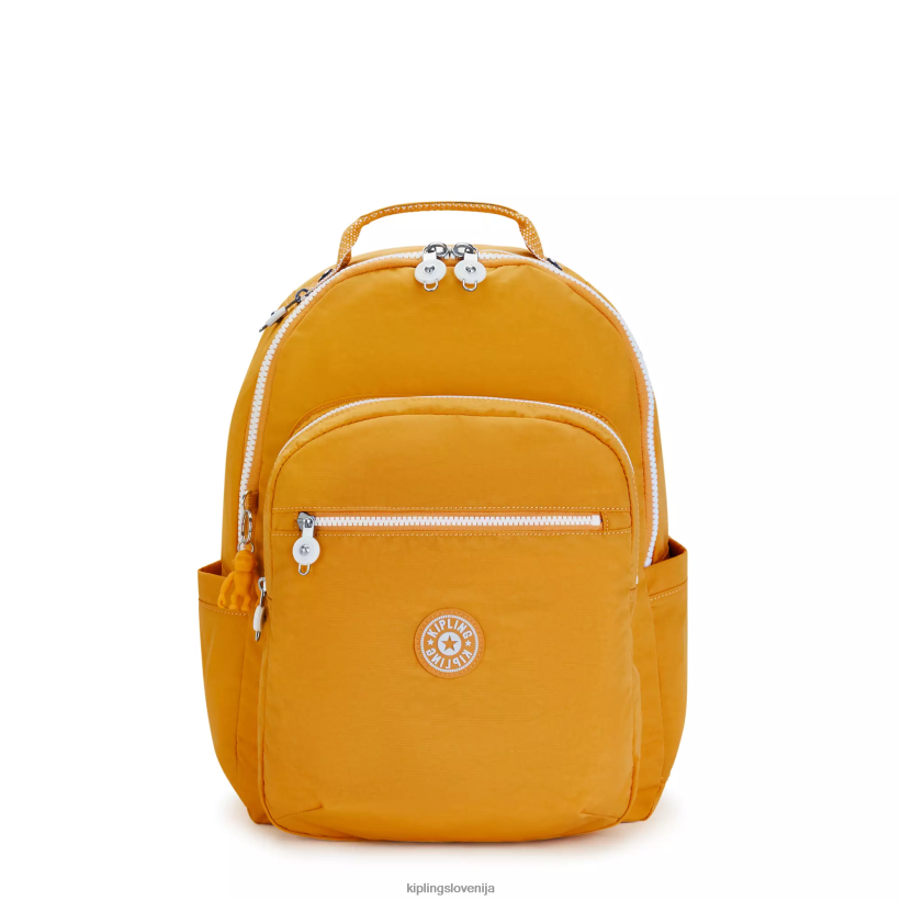 Kipling V4X2B472 hitro rumeno Seoul velik 15" nahrbtnik za prenosni računalnik ženske nahrbtniki za prenosnike - slika 1