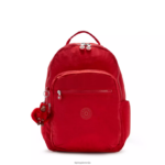Kipling V4X2B474 češnjev ton Seoul velik 15" nahrbtnik za prenosni računalnik ženske nahrbtniki za prenosnike