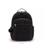 Kipling V4X2B476 pravi črni ton Seoul velik 15" nahrbtnik za prenosni računalnik ženske nahrbtniki za prenosnike