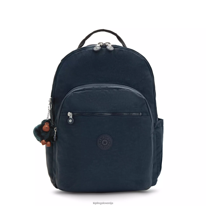 Kipling V4X2B487 pravi modri ton Seoul ekstra velik 17" nahrbtnik za prenosni računalnik ženske nahrbtniki za prenosnike - slika 1