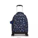 Kipling V4X2B489 surf morski tisk nahrbtnik za prenosni računalnik new zea 15" s potiskom ženske nahrbtniki za zvijanje