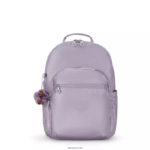 Kipling V4X2B502 orhideja kovinska Seoul velik kovinski 15" nahrbtnik za prenosni računalnik ženske nahrbtniki za prenosnike