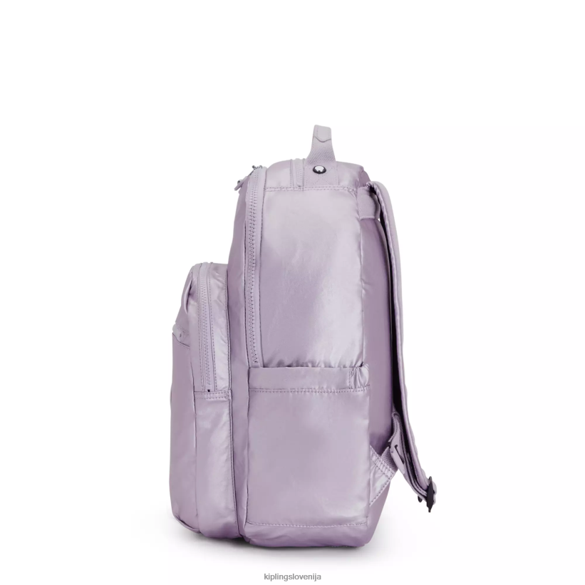 Kipling V4X2B502 orhideja kovinska Seoul velik kovinski 15" nahrbtnik za prenosni računalnik ženske nahrbtniki za prenosnike - slika 5