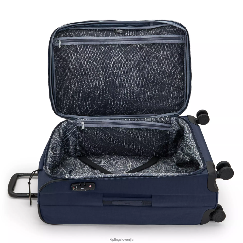 Kipling V4X2B522 modra modra youri spin srednje velika prtljaga na 4 kolesih ženske vozna prtljaga - slika 3