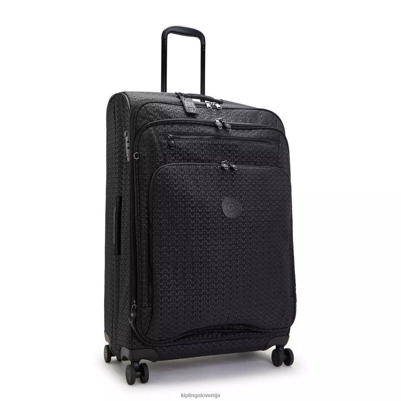 Kipling V4X2B523 vtisnjen podpis vrtite veliko prtljago na 4 kolesa ženske vozna prtljaga - slika 2