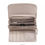 Kipling V4X2B550 kovinski sijaj Money Land kovinska denarnica na zaponko ženske denarnice in zapestnice - slika 3