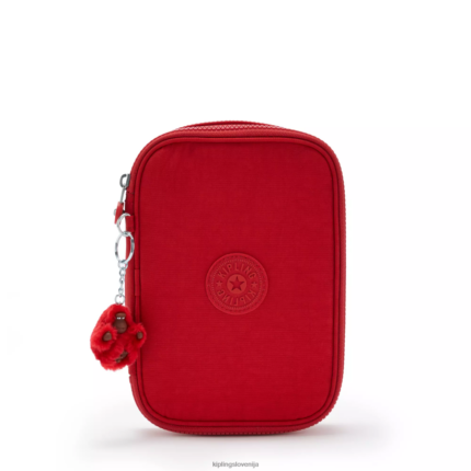 Kipling V4X2B571 češnjev ton etui za 100 pisal ženske peresa in svinčniki