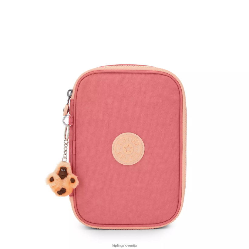 Kipling V4X2B576 veselo roza etui za 100 pisal ženske peresa in svinčniki - slika 1